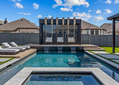 a new pool in dallas by pool builder VCP