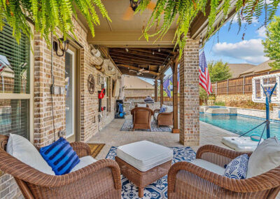 outdoor living patio in mckinney texas